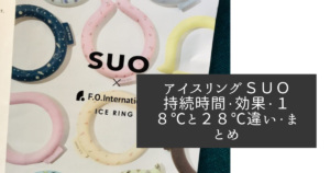 アイスリングＳＵＯ 仕組み　原理　１８℃ ２８℃ 違い