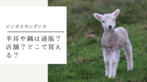ジンギスカンダンスのグッズ！羊耳や鍋は通販？店舗？どこで買える？